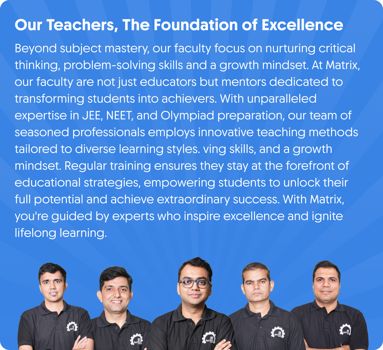 Matrix Expert Faculty