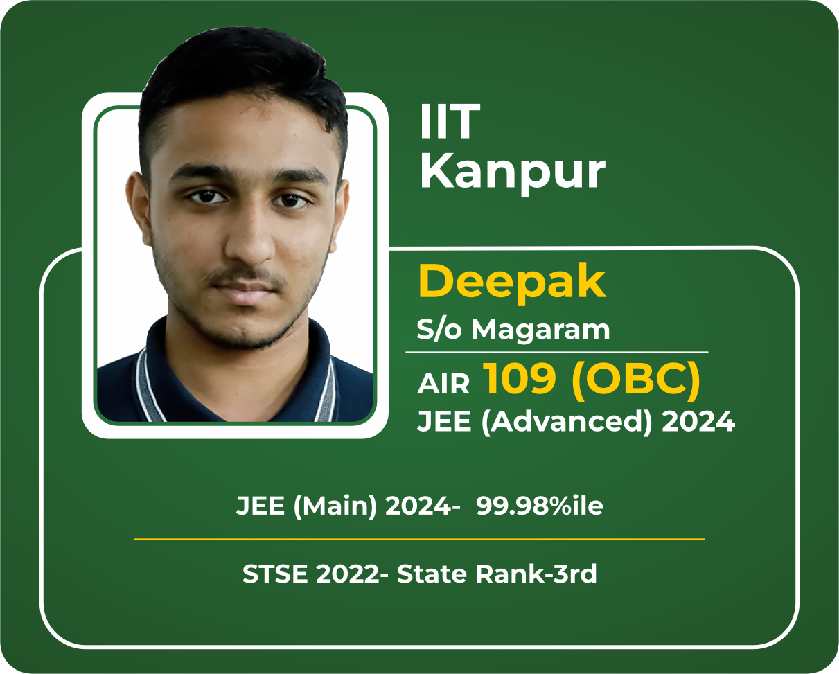 Deepak (JEE Topper 2024) - IIT Kanpur